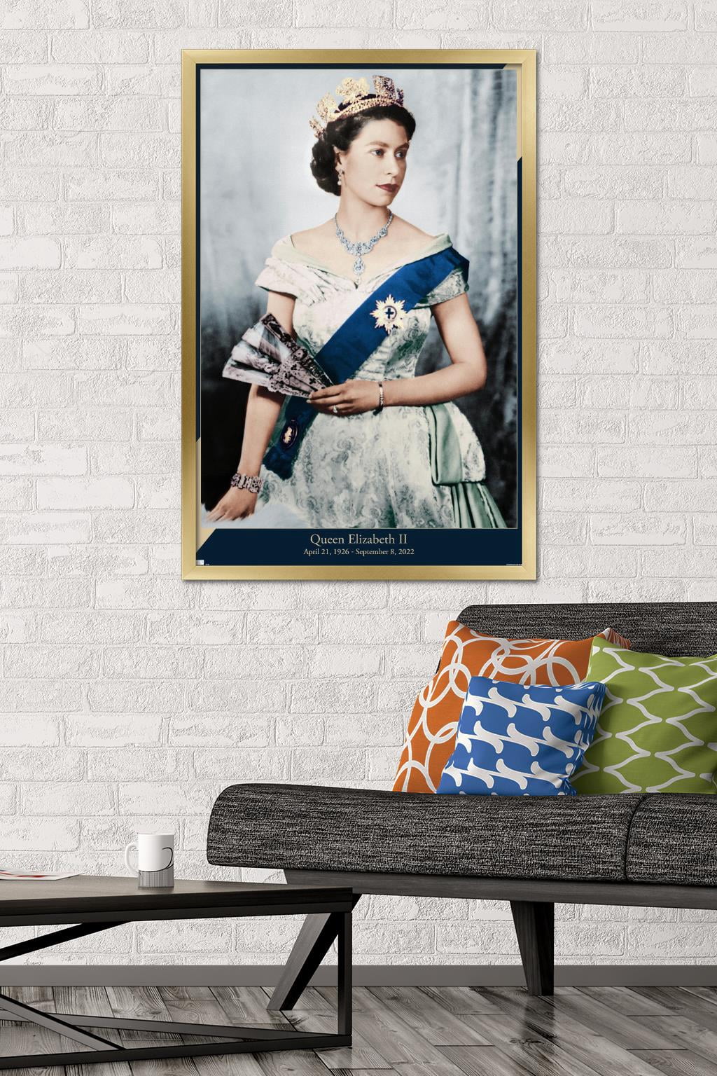 Queen Elizabeth II - Queen Wall Poster, 22.375" x 34" Framed