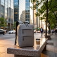 thumbnail image 3 of Men Business Laptop Backpack Travel Work Bag Multi Compartment External Charging Port Water Resistant Daily Commute Computer Bag, 3 of 6