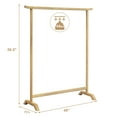 thumbnail image 2 of Costway Wood Single Rail Clothing Garment Rack Clothes Organizer for Entryway Bedroom, 2 of 10