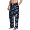 thumbnail image 2 of Easygdp Hand Drawn Rockets Men's Pajama Pant, Sleep Elastic Waistband Lounge Pants - XX-Large, 2 of 9
