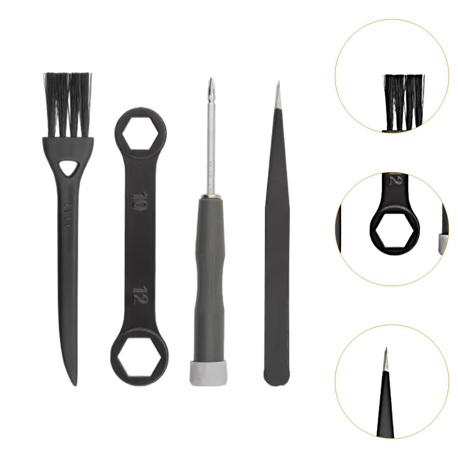 koolsoo Fishing Reel Care Kit Bearing Extractor Pin Remover Sturdy Stainless Steel Nut Wrench Wheel Remover for Ice Fishing Saltwater Type A
