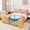 Orange Pink C, variant on Feelyou Candy Dripping Baseball Queen Sheets for Kids, Sprinkle Monogrammed O Queen Sheet Sets, Pink Yellow, 4 Pieces, 1 Flat Sheet, 1 Fitted Sheet and 2 Pillowcases