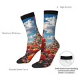 thumbnail image 4 of Logiee Tomato Field Bottle Print Adult Socks for Men & Women,Calf Socks, Ankle Socks,Boots Socks,Breathable Casual Sock,Unisex Crew Socks, 4 of 6