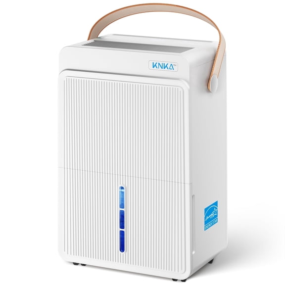 Dehumidifier for Basement and Home with Drain Hose, DOE 20pints/day, Smart Humidity Control,White