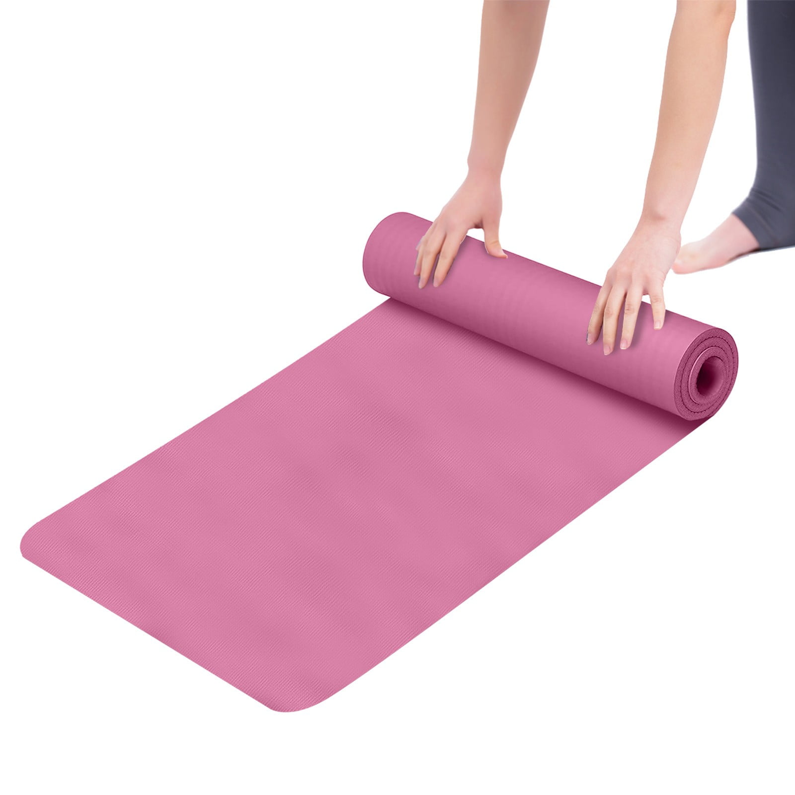Yoga Yoga Mat, 68*23 Inch Non Monochrome Women Mat, 4mm Sports Men Fitness & Yoga Equipment Fitness Mats Large Workout Mat Mat For Women Men Kids Home Gym Workout