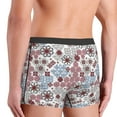 thumbnail image 3 of Goofa Abstract Floral Printed Men's Boxer Briefs Underwear, Moisture-Wicking Underwear, Trunk,Soft and Breathable Cotton Underwear-Medium, 3 of 9