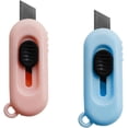 thumbnail image 1 of Mini Cutter Letter Opener Small Paper Slitter Art Knife for Envelope Mail Wrapping Cutting Box Express Unpacking 2 Pack, 1 of 8