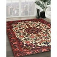 thumbnail image 2 of Ahgly Company Indoor Square Traditional Saffron Red Medallion Area Rugs, 5' Square, 2 of 6