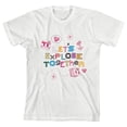 thumbnail image 4 of Minecraft Let's Explore Together Crew Neck Short Sleeve Boy's White T-shirt-Medium, 4 of 7