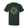 thumbnail image 2 of Wild Bobby, Colorful Celtic Style Knot Leaves, Men Graphic Tees, Forest Green, Large, 2 of 3