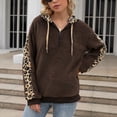 thumbnail image 2 of Blusa de manga larga con retazos de leopardo para mujer Fridja fksj4020, 2 of 6