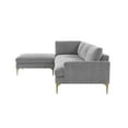 thumbnail image 4 of Tov Furniture Serena Gray Velvet LAF Chaise Sectional, 4 of 7