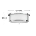 thumbnail image 7 of 2 Light Medium Flush Mount In Transitional Style 13.25 Inches Wide By 4.75 Inches High-Antique Nickel Finish Hinkley Lighting 3241An, 7 of 7