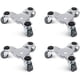 thumbnail image 1 of 4 Pack 6 Inch Steel Tri-dolly Set For Moving Furniture And Appliances 220lbs Load Capacity, 1 of 5