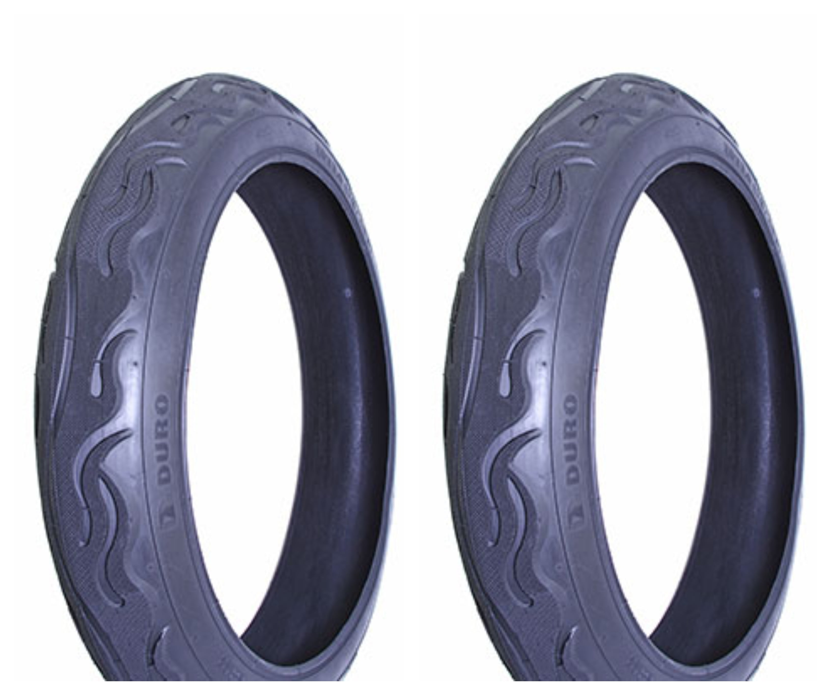 Lowrider Tire set. 2 Tires. Two Tires Duro 20" x 3.00" Black/Black Side