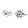thumbnail image 3 of Mini bisagras para muebles, hierro plegable nalgas para armario, caja , plata perfecl Minibisagras, 3 of 8