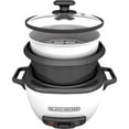 thumbnail image 1 of Applica RC516 Black-Decker 16-Cup Rice Cooker, White Out, 1 of 9