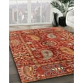 thumbnail image 3 of Ahgly Company Machine Washable Indoor Rectangle Abstract Bronze Brown Area Rugs, 7' x 9', 3 of 7