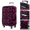 thumbnail image 5 of Black Pink Butterfly Pattern Luggage Cover Fashion Suitcase Cover Baggage Covers Fit 25-28 Inch Luggage (Go Travel), 5 of 5