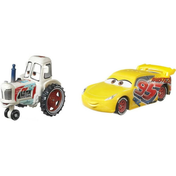 Disney Pixar Les Bagnoles Coffret de 2 – Tracteur de course Bumper Save et Rust-Eze Cruz Ramirez