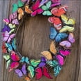 thumbnail image 3 of Tainini Small Butterflies Wreath Artificial Spring Wreath Front Door Wreath Butterfles Garden Wreath Door Hanging Ornament 10cm/3.4 Inch, 3 of 4