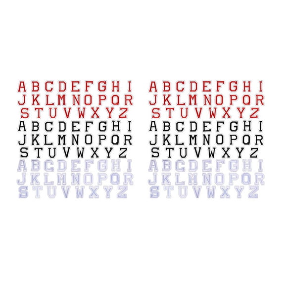 156 Pieces Iron on Letter Patches, Alphabet Applique Patches A-Z Repair for Hats, Shirts, Shoes,Jeans
