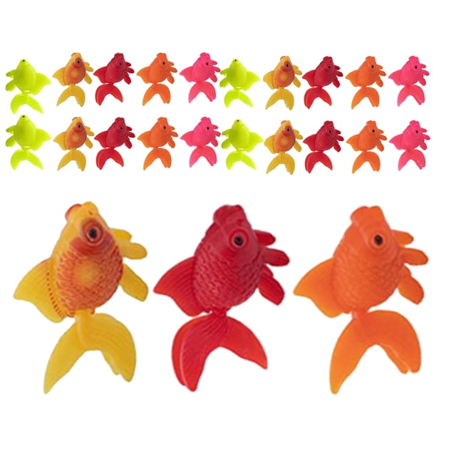 WEUVEB 25Ud Peces De Plástico Decorativos Con Movimiento Para Acuario Y Paisajismo