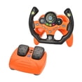 thumbnail image 2 of Juego de volante de juguete de simulación con Pedal de freno con música ligera, coordinación mano-ojo, juego de conducción para niños al aire libre , Naranja, 2 of 8