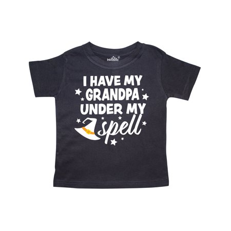 

Inktastic I Have My Grandpa Under My Spell with Cute Witch Hat Gift Toddler Boy or Toddler Girl T-Shirt