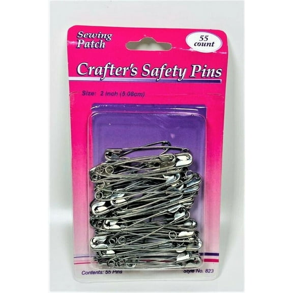Lot of 2 Allary 2" Crafter's Safety Pins, Sewing, Quilting, Crafting 55 Pcs
