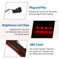 thumbnail image 4 of Luz de freno LED de 3ª para Buick Rainier 2004-2007 No.15201921/GM2890106 Luz de freno de montaje alto roja ABS impermeable luz de freno de nivel alto central trasero 1 pieza, 4 of 7