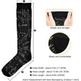 thumbnail image 3 of FREEAMG Math Black Creative Compression Socks for Women & Men Circulation-Knee High Stockings for Running,Travel,Cycling, 3 of 7