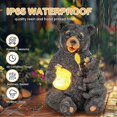 thumbnail image 3 of Garden Statue Love Bear Figurine Light, Outdoor Yard Decoration, 3 of 4