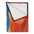 thumbnail image 2 of Arizona Soft Flannel Fleece Throw Blanket, Antelope Canyon in Vibrant Tone Sandstones Saturated Prehistoric Elements Photo, Cozy Plush for Indoor and Outdoor Use, 60" x 80", Multicolor, by Ambesonne, 2 of 5