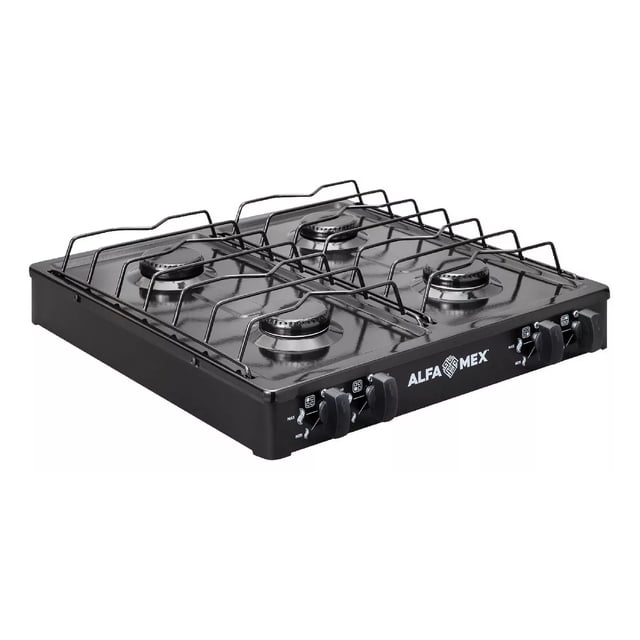 Parrilla Gas 4Q Negra ALFAMEX 311S