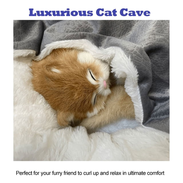 Gatos Pequeños Cama Para Perros Camas para Perros y Cama de Gato Con Cubierta Con Capucha