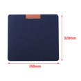 thumbnail image 2 of Soft Mouse Pad Table Computer Desk Mat Felt Soft Wearable Comfortable Keyboard Laptop Cushion Office Home Dark Blue, 2 of 5