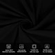 thumbnail image 2 of 2 Pcs Black Fitted Tablecloths for Banquet 6FT Size, 2 of 5