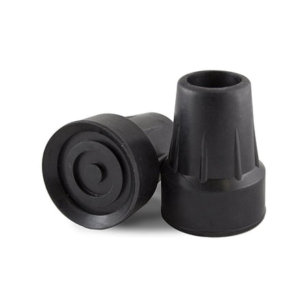 Essential Medical Supply Cane Tips, 7/8", Black, 2 Pack