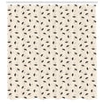thumbnail image 3 of Ambesonne Rain Shower Curtain, Dashed Line Droplets, 69"Wx70"L, Black Grey and Beige, 3 of 3