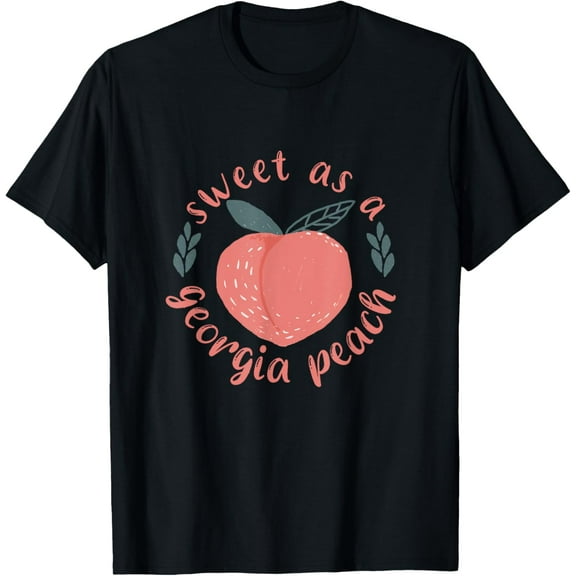 T-SHIRT Funny Sweet As Georgia Peach T-Shirt mens t shirt,black,women,funny,misfits,men,journey