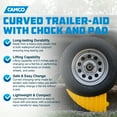 thumbnail image 2 of Camco Curved Trailer Aid w/Chock & Pad, 6.5" Lift for Tandem Trailer,Yellow, 2 of 11
