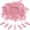 Pink, variant on Tutuviw 100 Pcs 1.4" Colored Clothes Pins Mini Plastic Clothes Clips Strong Grip Photo Clips for Pictures Hanging Clothes Decorative Crafts, Clear
