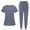 9# Grey, variant on Women Scrubs Sets Jogger Medical Nurse Uniforms Stretch Petite Yoga Polyester Short Sleeve Scrub Shirt Wide Leg Uncuffed Scrub Pant Grey S