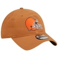 thumbnail image 3 of Men's New Era Brown Cleveland Browns  Core Classic 2.0 9TWENTY Adjustable Hat, 3 of 5