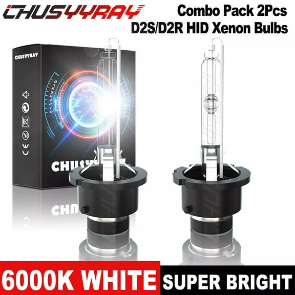 6000K White HID Xenon Headlight Bulbs for Infiniti QX56 2011-2013 High & Low Beam Qty 2