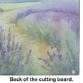 thumbnail image 4 of Lavender in Watercolor Glass Cutting Board Large 12 in x 15 in, 4 of 5