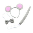 thumbnail image 2 of Diadema con orejas de rata Yuyangstore disfraz de cola Larga, 2 of 8