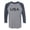 Navy/Grey, variant on USA Uniform Sierra Alpha Unisex 3/4 Sleeve Baseball Raglan Tee