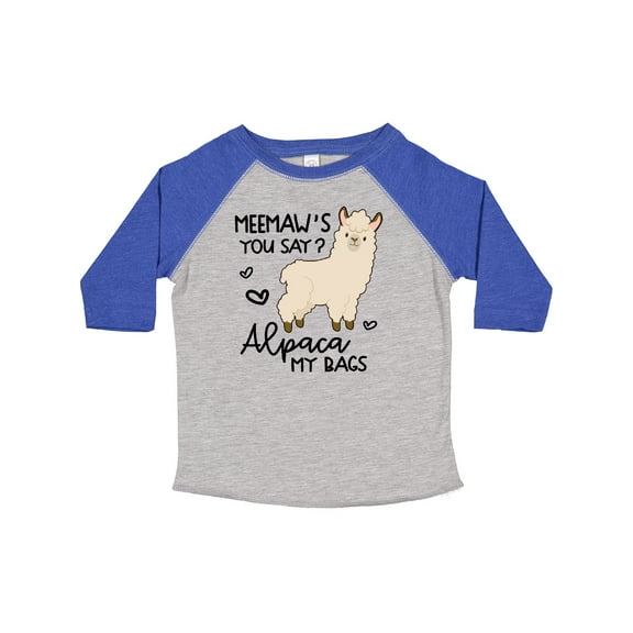 Inktastic Meemaw's You Say Alpaca My Bags Boys or Girls Toddler T-Shirt